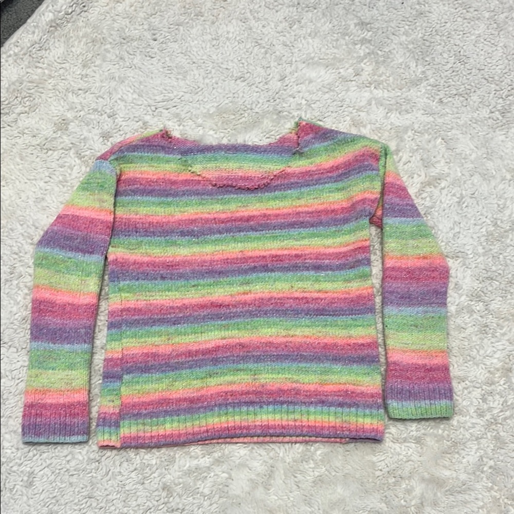 Colorful Striped Women's Sweater